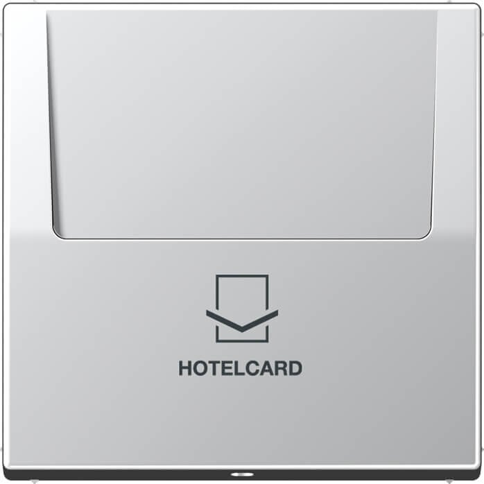 Jung Jung Hotelcard-Schalter alu ohne Taster-Einsatz AL 2990 CARD