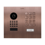 DoorBird D1101KH Modern Unterputz IP Video Türsprechanlage – Bronze-Optik (PVD)