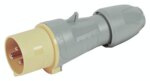Legrand 555121 CEE-Stecker P17 Tempra Pro 3-polig 16A 110VAC gelb IP44