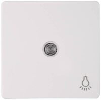 Kopp 333942000 Flächenwippe mit Linse mit Symbol Licht HK05 arktis