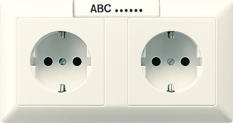 Jung Jung Kanal-SCHUKO-Steckdose 2-fach 16A 250V AS 1522 NA