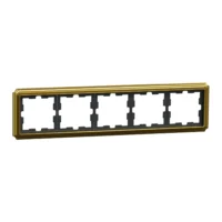 Merten D-Antik Metallrahmen 5-fach, 24k gold MEG4050-4741