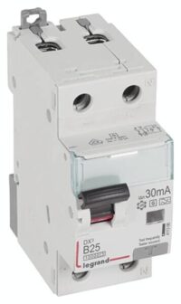 Legrand 411306 DX3 Fi/LS-Schalter B 25A 1P+N 10kA 30mA Typ F-G 230VAC 2TE