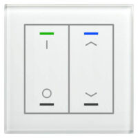 MDT technologies Glastaster II Light 2-fach RGBW, schwarz, Jalou, schalt BE-GTL2TW.D1