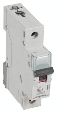 Legrand 404090 TX3 LS-Schalter B 63A 1-polig 10kA 230/400VAC 1TE