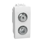 BTicino N4214DN LivingLight Anschluss- dose für TV-Sat 1M Weiß