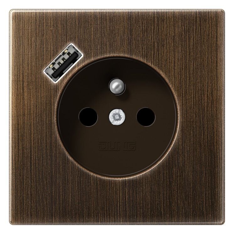 Jung Jung ME1520F-18AAT Steckdose Frz/Belg mit USB Typ A