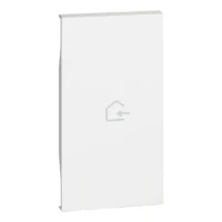 BTicino KW01MH2BACK LivingNow 2M Tasten- abd. MyHome+Symb. Nachhause kommen White