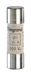 Legrand 014504 Zylindersicherung gG 4A 14x51 trägflink 500VAC 100kA mit Schlagb.