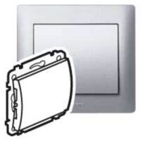 Legrand 771378 Blindabdeckung mit Tragring Galea soft Aluminium