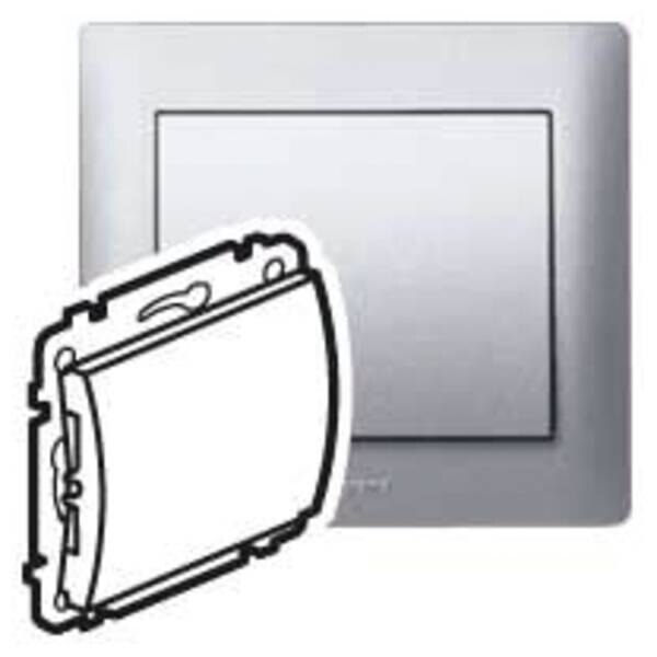 Legrand Legrand 771378 Blindabdeckung mit Tragring Galea soft Aluminium