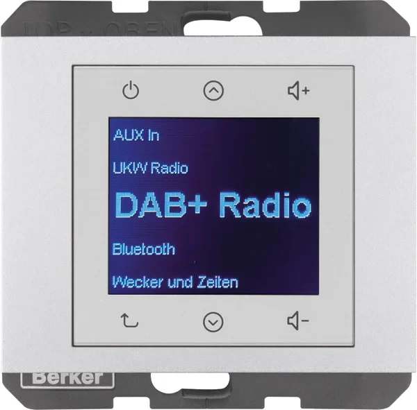 Berker Berker Radio DAB+, Bt., K.x aluminium 30847003
