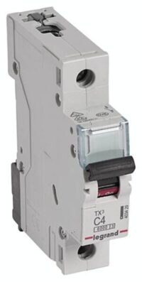 Legrand 403429 TX3 LS-Schalter C 4A 1-polig 6kA 230/400VAC 1TE