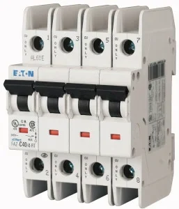 Eaton (Moeller) Leitungsschutzschalter 35A,4-polig, Charakt:D, Rin FAZ-D35/4-RT