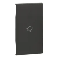 BTicino KG01M2D LivingNow 2M Tasten- abdeckung mit Symbol Glocke Black