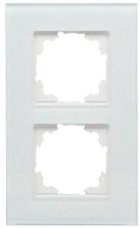 Kopp 405408007 Glas-Abdeckrahmen 2-fach HK07 mint