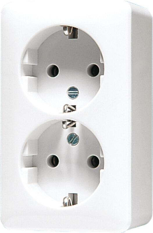 Jung Jung SCHUKO-Steckdose 2-fach 16A 250V 6020 A WW