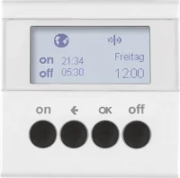 Berker KNX-Funk Zeitschaltuhr polarweiß matt 85745288