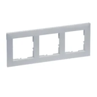 Legrand 765273 SEANO 3-fach Rahmen in der Farbausführung Aluminium lackiert