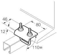 Legrand SC853S Bügelklemme H45 V4A Edelstahl
