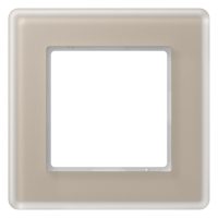 Jung AV581GLMCH Glasrahmen 1f senkr.eu.waager.e Montage Glas A VIVA ch