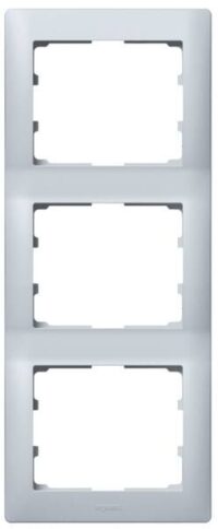 Legrand 771307 Rahmen 3-fach senkrecht Galea soft Aluminium