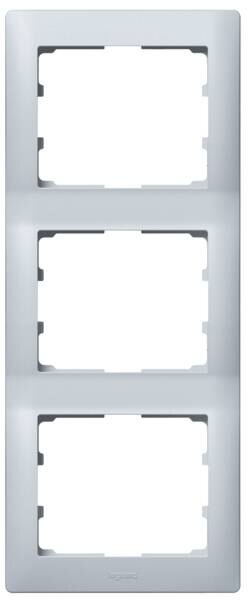 Legrand Legrand 771307 Rahmen 3-fach senkrecht Galea soft Aluminium
