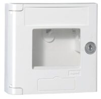 Legrand 038056 Schlüsselkasten IP44 IK07 leer mit Signalkontakt 4-48VDC 100mA weiß