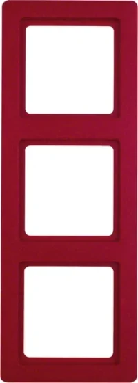 Berker Rahmen rot, samt 3-fach 10136062