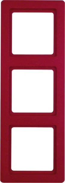 Berker Berker Rahmen rot, samt 3-fach 10136062