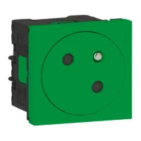 Legrand 077160L Link Steckdose 45° F/B Standard erhöht Berührungsschutz Mosaic grün