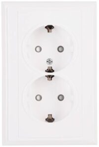 Kopp 927602084Schutzkontaktsteckdose 2-fach KS D60mm 16A 250V Malta arktis