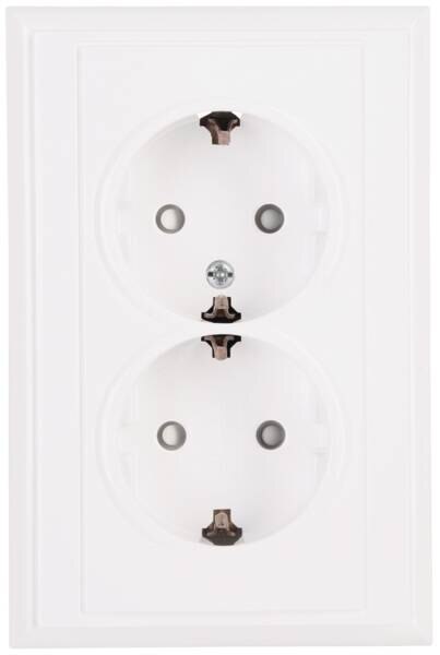 Kopp Kopp 927602084Schutzkontaktsteckdose 2-fach KS D60mm 16A 250V Malta arktis