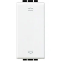 BTicino N4027N LivingLight Jalousie- schalter 1M mit Wippe Weiß
