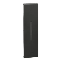 BTicino KG01 LivingNow 1M Tasten- abdeckung ohne Symbol in Farbausführung Black