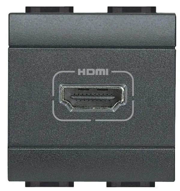 Legrand BTicino L4284 Anschlussdose HDMI 2M Anthrazit