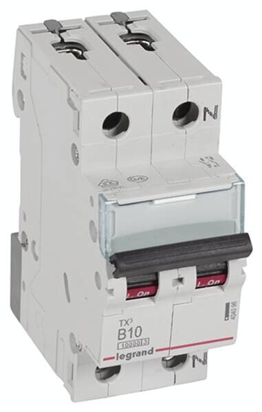 Legrand Legrand 404096 TX3 LS-Schalter B 10A 1-polig+N 10kA 230VAC 2TE