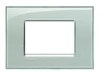 BTicino LNA4803KG LivingLight Abdeck- rahmen für Kompaktinstallation 3M Eisgrau