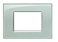 BTicino LNA4803KG LivingLight Abdeck- rahmen für Kompaktinstallation 3M Eisgrau