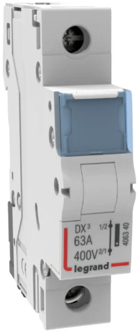 Legrand 406340 DX3 Neutralleiterdurch- führung 63A 230/400VAC Verteilereinbau