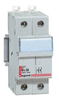 Legrand 005828 Sicherungstrenner 2polig für Zylindersich. 10x38mm 500VAC 100kA
