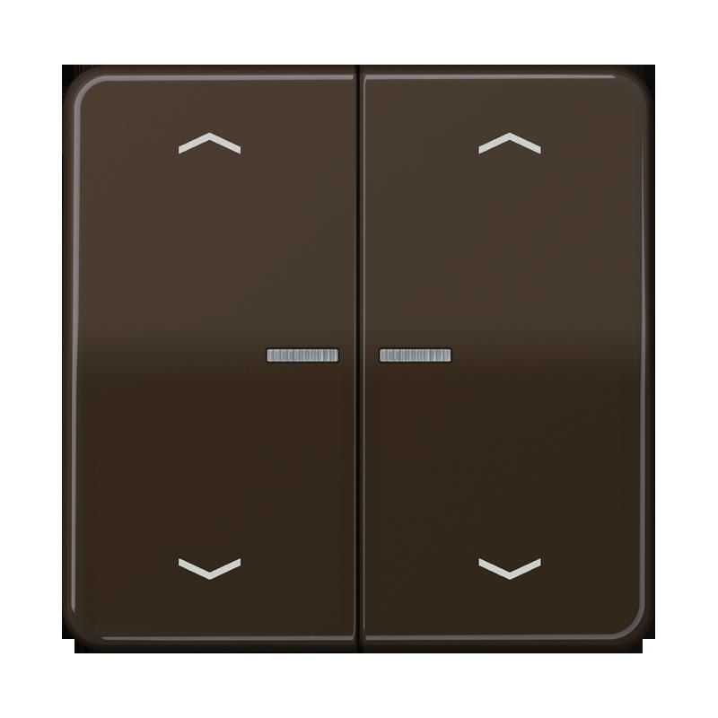 Jung Jung BTCD17102PBR JUNG HOME Taster 2-fach mit Pfeilsymbolen