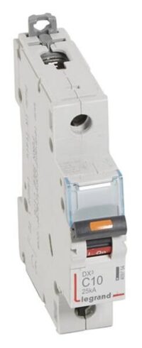 Legrand 409754 DX3 LS-Schalter C 10A 1-polig 25kA 230/400VAC 1TE