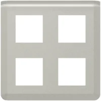 Legrand 079338L Rahmen 2x2x2-modulig horizontal Mosaic Aluminium