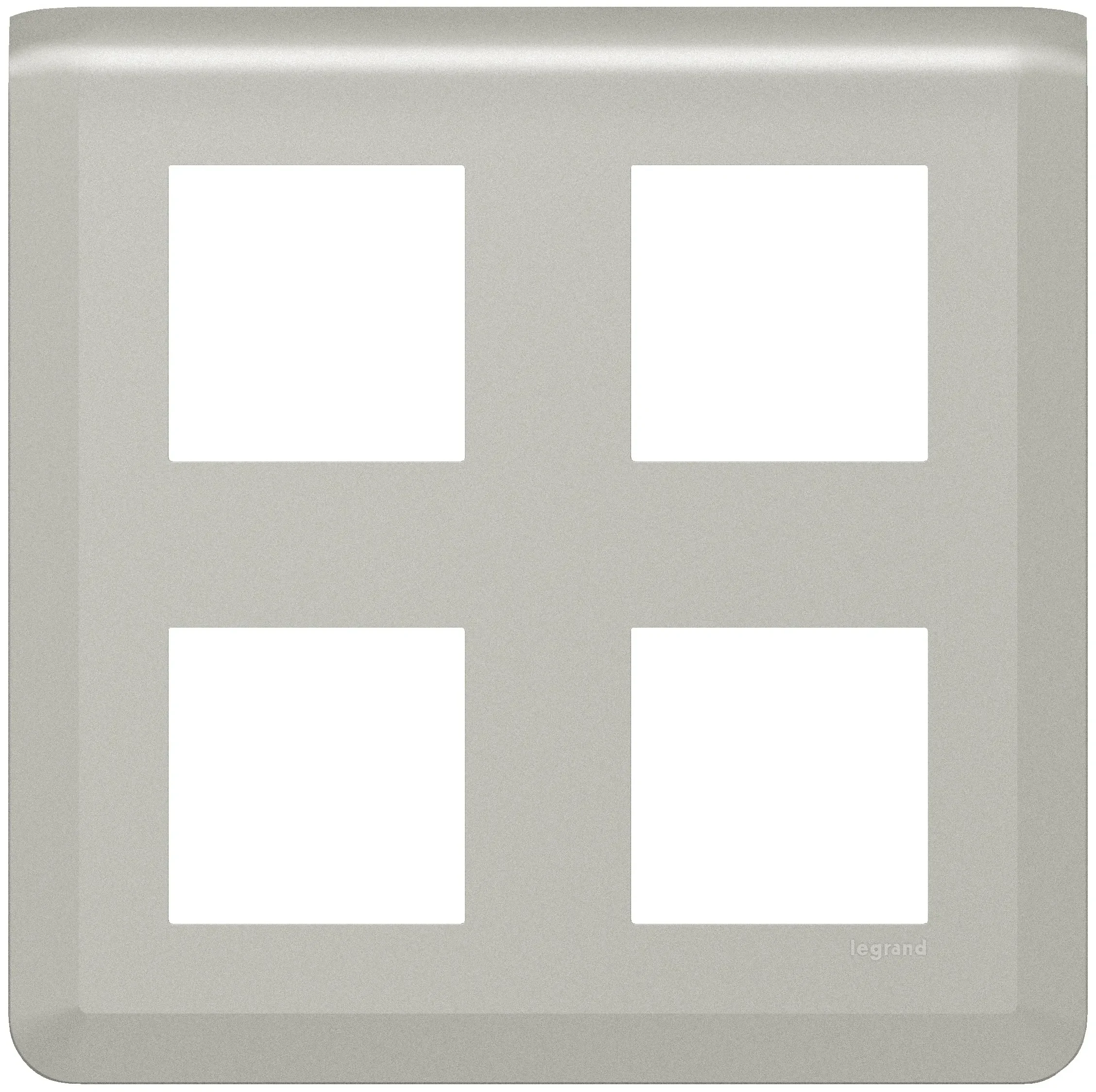 Legrand Legrand 079338L Rahmen 2x2x2-modulig horizontal Mosaic Aluminium