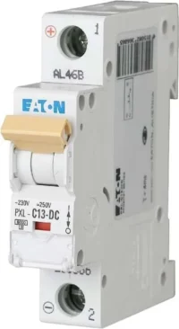 Eaton (Installation) Leitungsschutzschalter 13A,1-polig, Steckklemme C, DC PXL-C13-DC