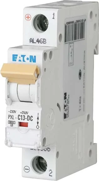 Eaton (Installation) Leitungsschutzschalter 13A,1-polig, Steckklemme C, DC PXL-C13-DC