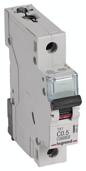Legrand Legrand 404162 TX3 LS-Schalter C 0,5A 1-polig 10kA 230/400VAC 1TE