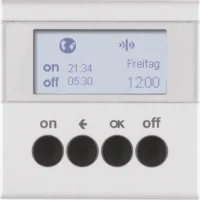 Berker KNX-Funk Zeitschaltuhr aluminium matt 85745283