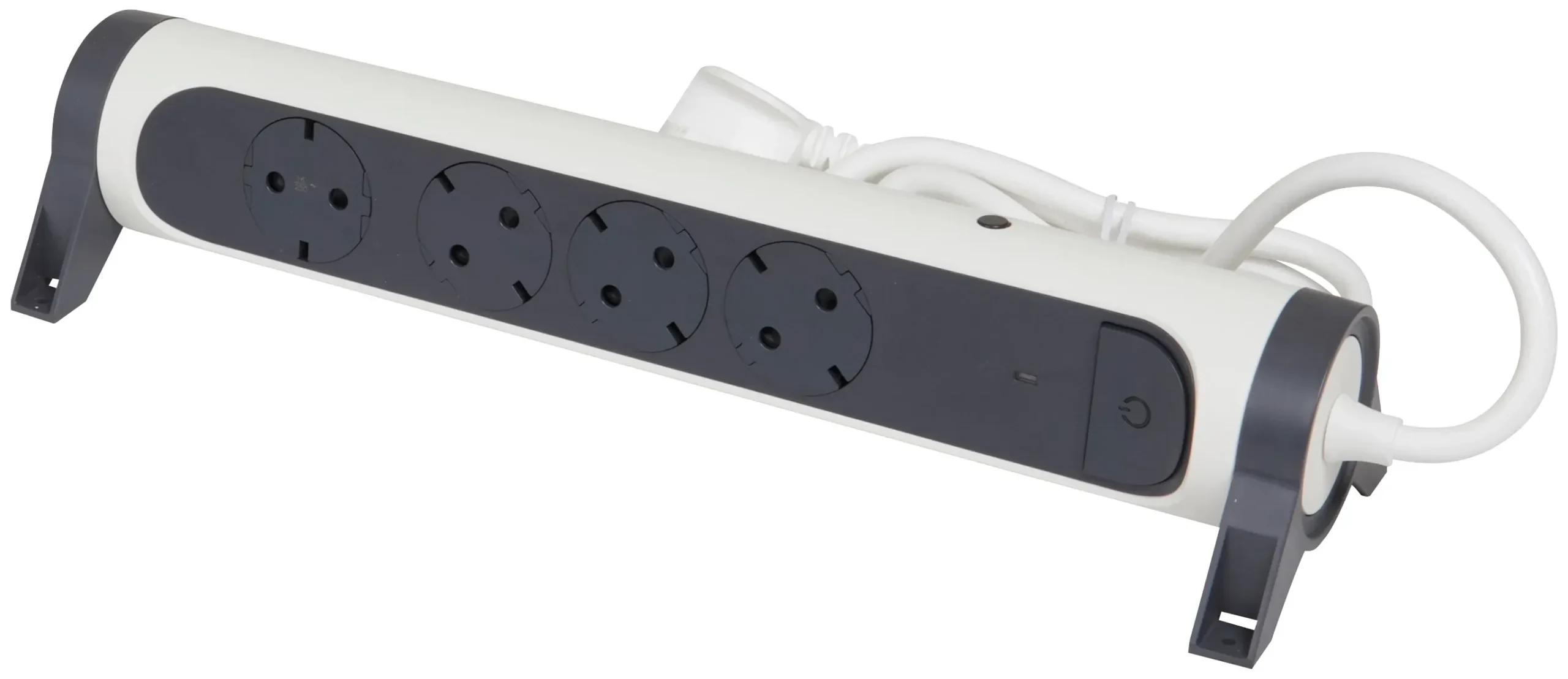 Legrand Legrand 694525 Drehbare Steckdosenleiste 4xSDO MCB 1,5m Kabel ultraweiß/schwarz